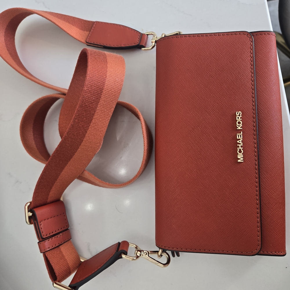 Michael Kors Brick Red Crossbody Bag